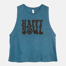 Load image into Gallery viewer, Happy Soul Racerback Cropped Tank
